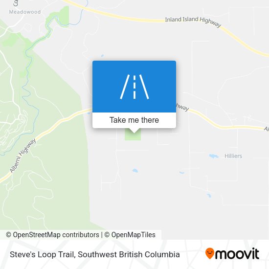 Steve's Loop Trail map