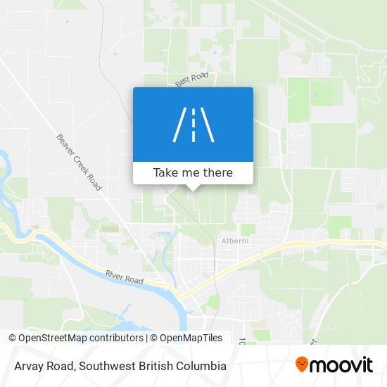 Arvay Road map
