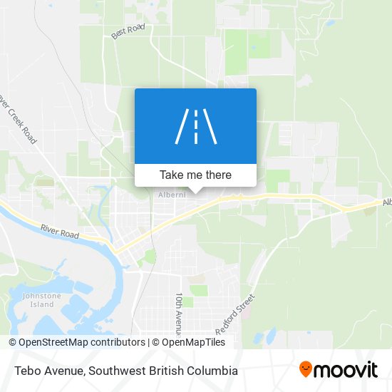 Tebo Avenue map