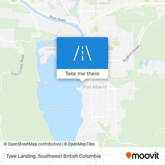 Tyee Landing map