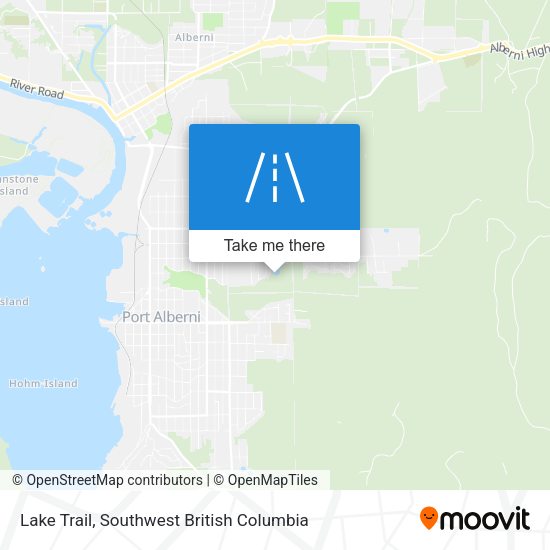 Lake Trail map