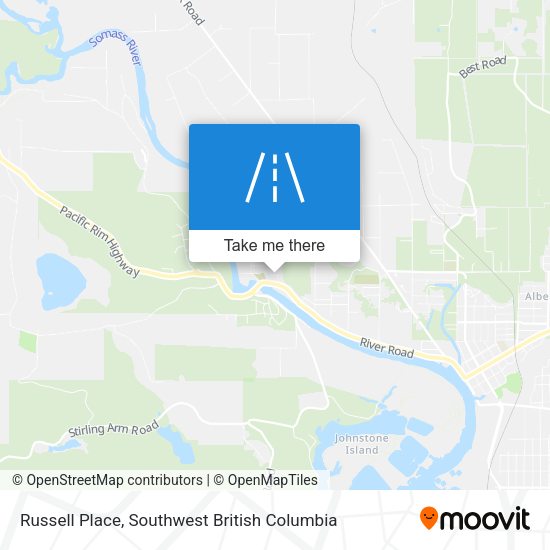 Russell Place map
