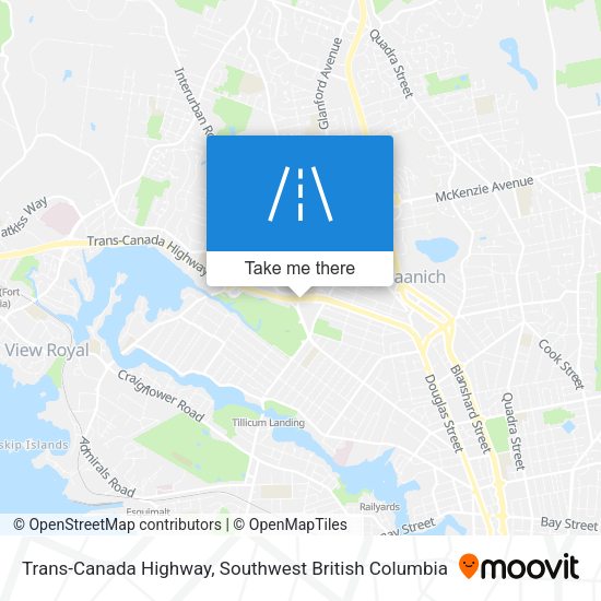 Trans-Canada Highway map