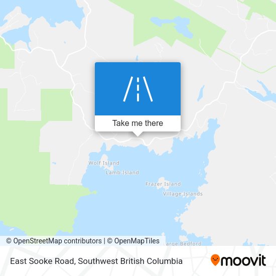 East Sooke Road map