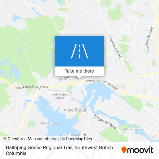 Galloping Goose Regional Trail map