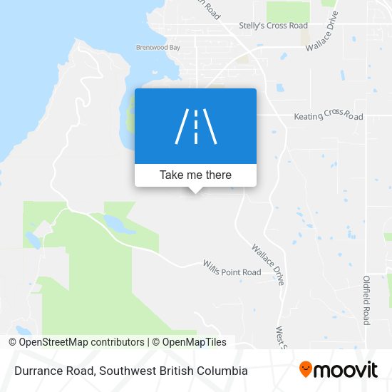 Durrance Road map