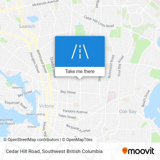 Cedar Hill Road map