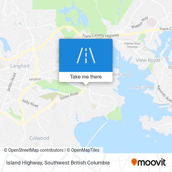 Island Highway map