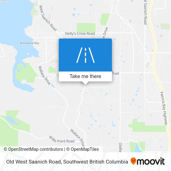 Old West Saanich Road map