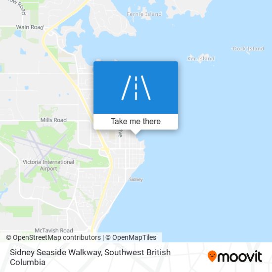 Sidney Seaside Walkway map