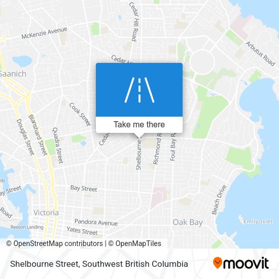 Shelbourne Street map