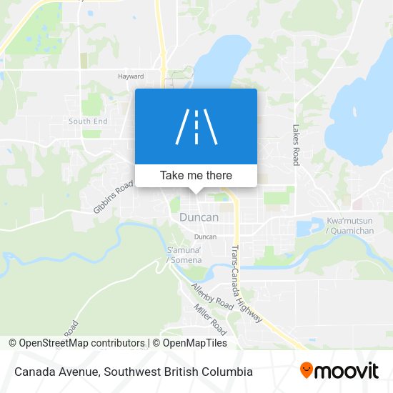 Canada Avenue map