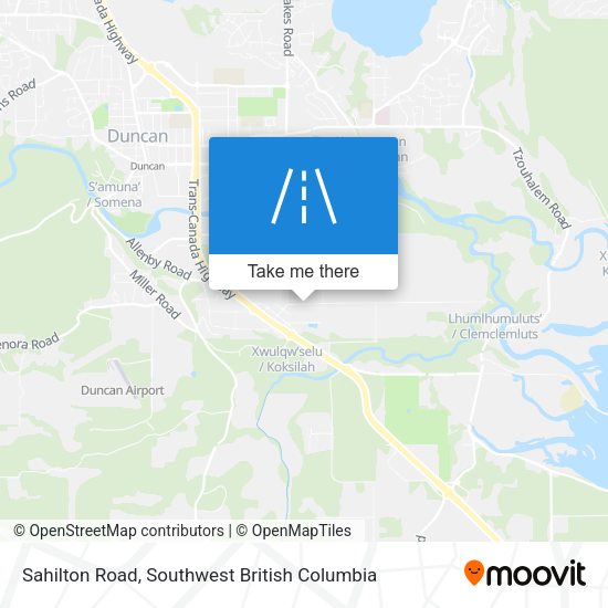 Sahilton Road map
