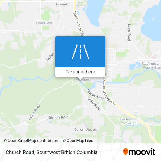 Church Road map
