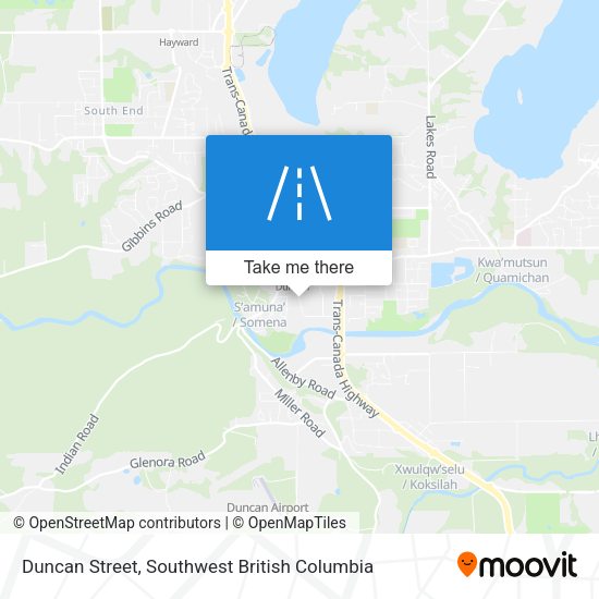 Duncan Street map
