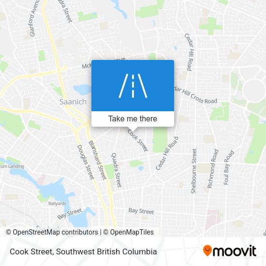 Cook Street map