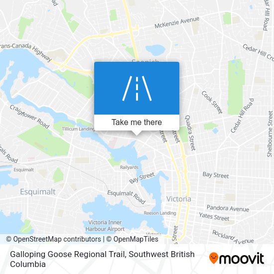 Galloping Goose Regional Trail map