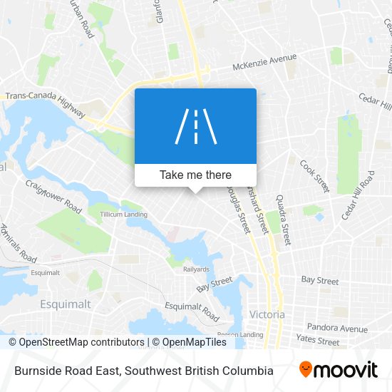 Burnside Road East map