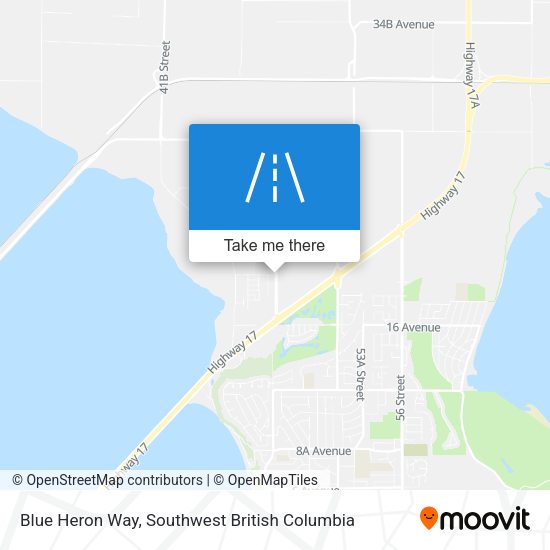Blue Heron Way map