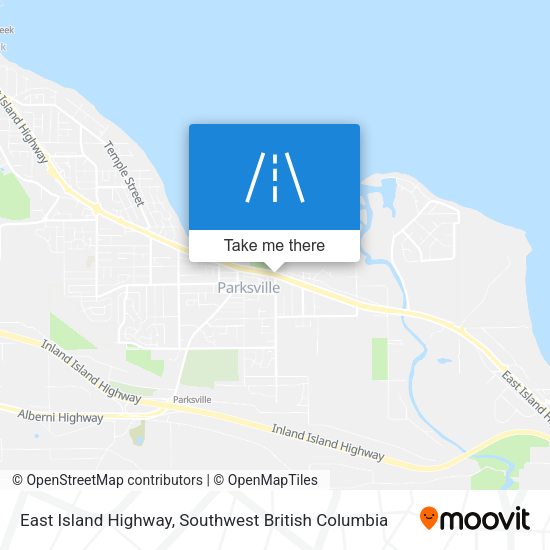 East Island Highway map