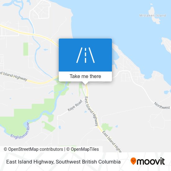 East Island Highway map