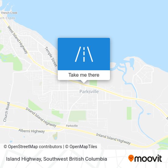 Island Highway map