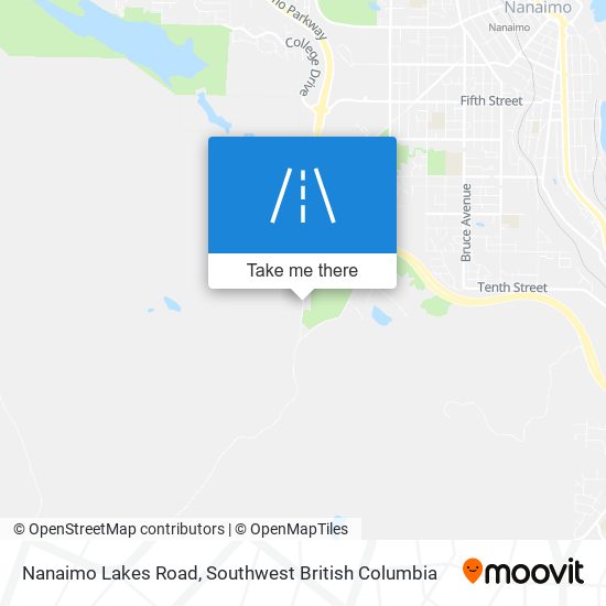 Nanaimo Lakes Road map