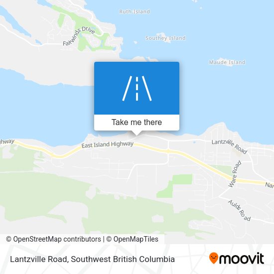Lantzville Road map