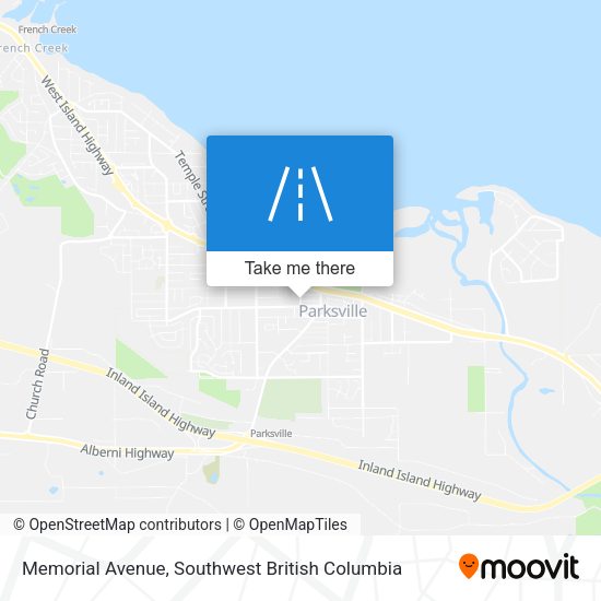 Memorial Avenue map