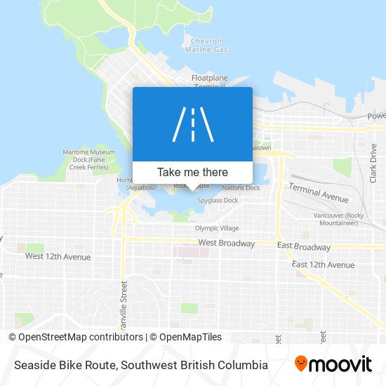 Seaside Bike Route map