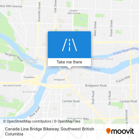 Canada Line Bridge Bikeway plan