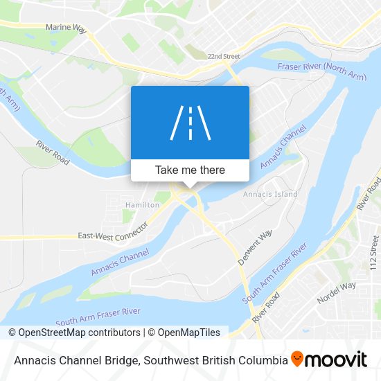 Annacis Channel Bridge map