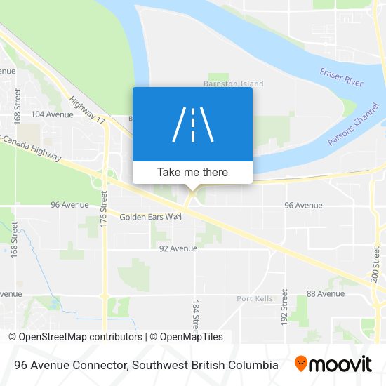 96 Avenue Connector map