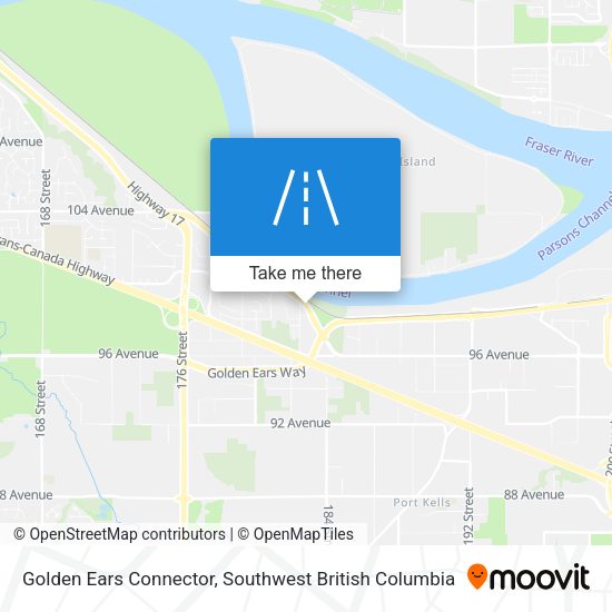 Golden Ears Connector map