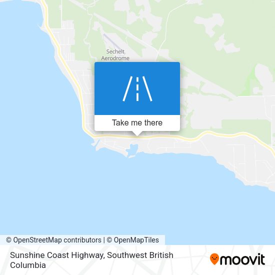 Sunshine Coast Highway map