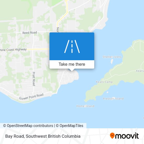 Bay Road map