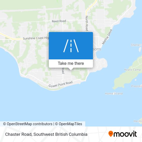 Chaster Road map