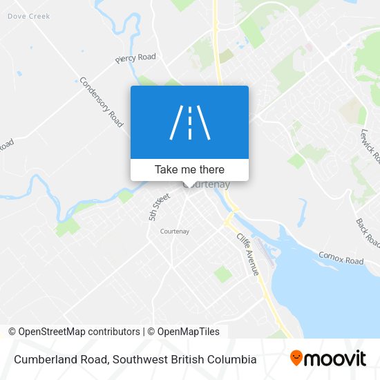 Cumberland Road map