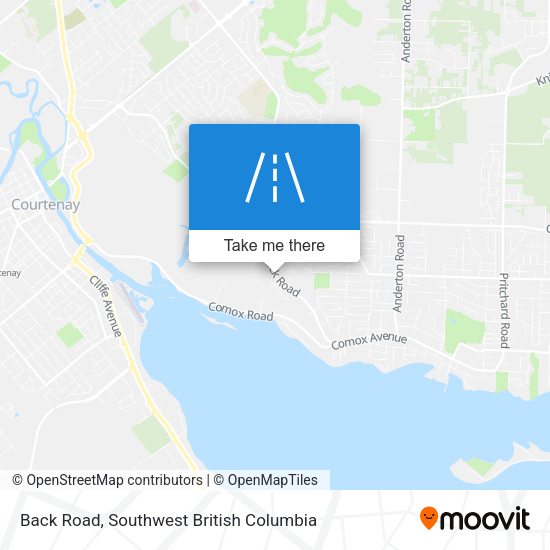 Back Road map