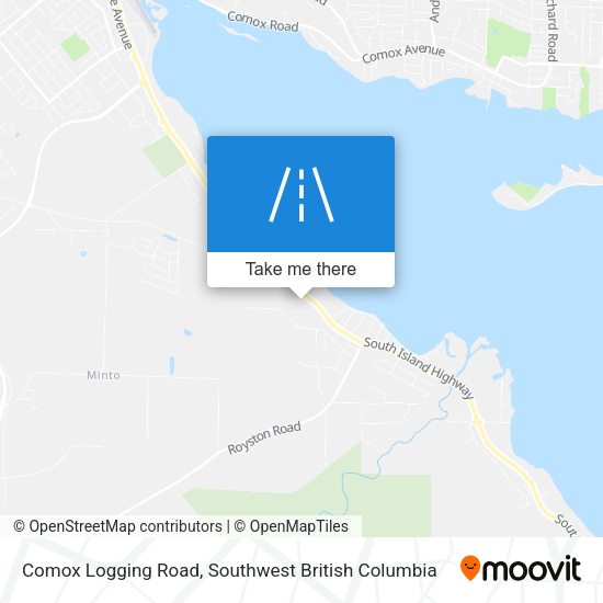 Comox Logging Road map