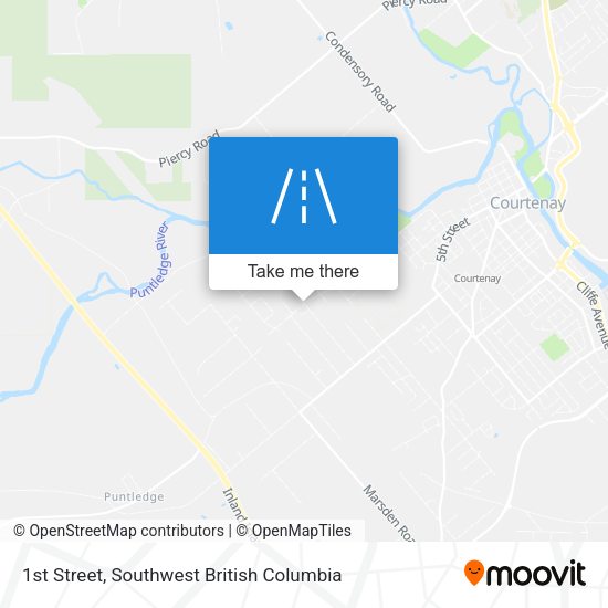 1st Street map
