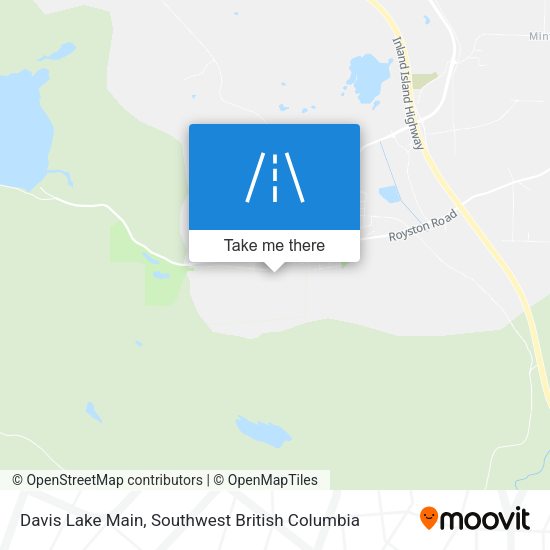 Davis Lake Main map