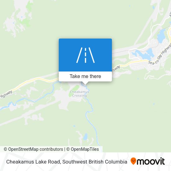 Cheakamus Lake Road map