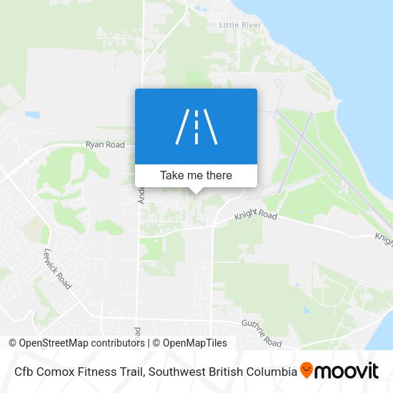Cfb Comox Fitness Trail map