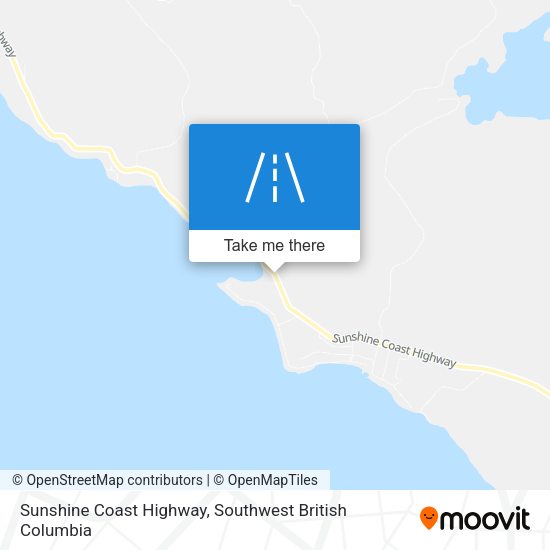 Sunshine Coast Highway map