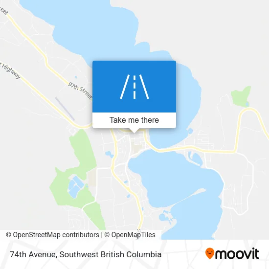 74th Avenue map