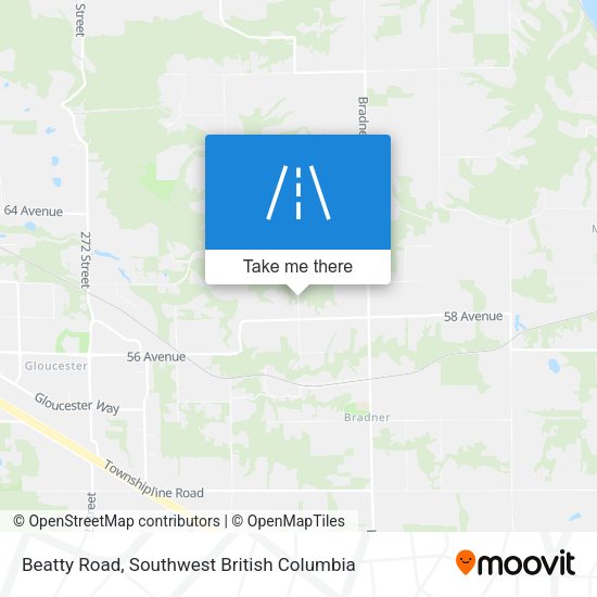 Beatty Road map