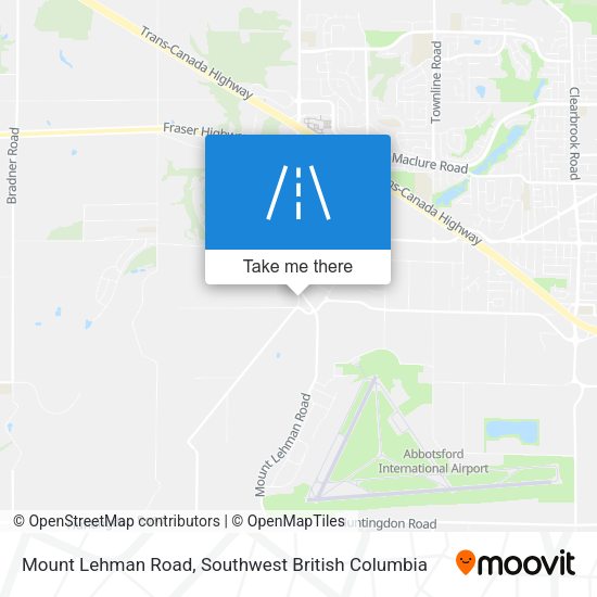 Mount Lehman Road map