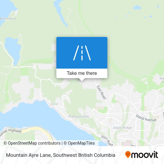Mountain Ayre Lane map