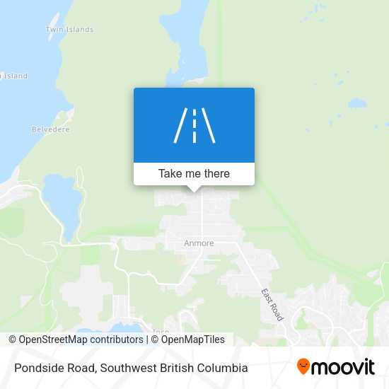 Pondside Road map